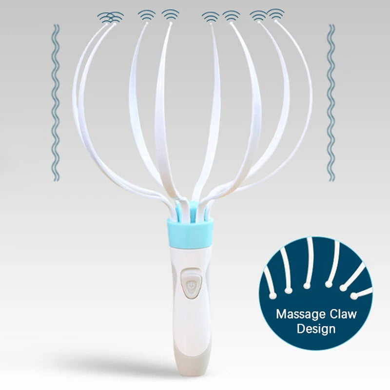 Head Massager Scalp Vibration Electric Massager – Eight Claw Household Body Care Device