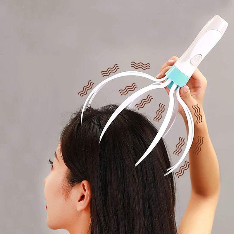 Head Massager Scalp Vibration Electric Massager – Eight Claw Household Body Care Device