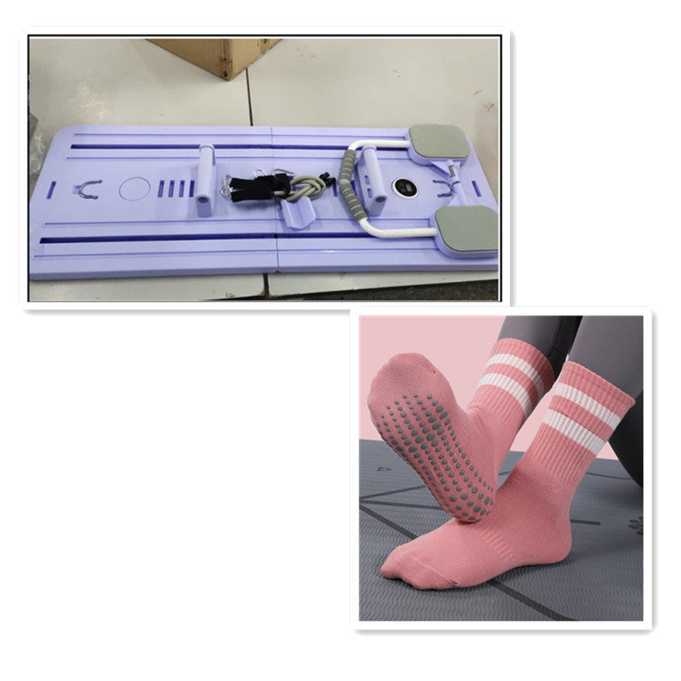 Multifunctional Fitness Board Flat Support Chest And Abdominal Muscle Equipment Household Abdominal Wheel