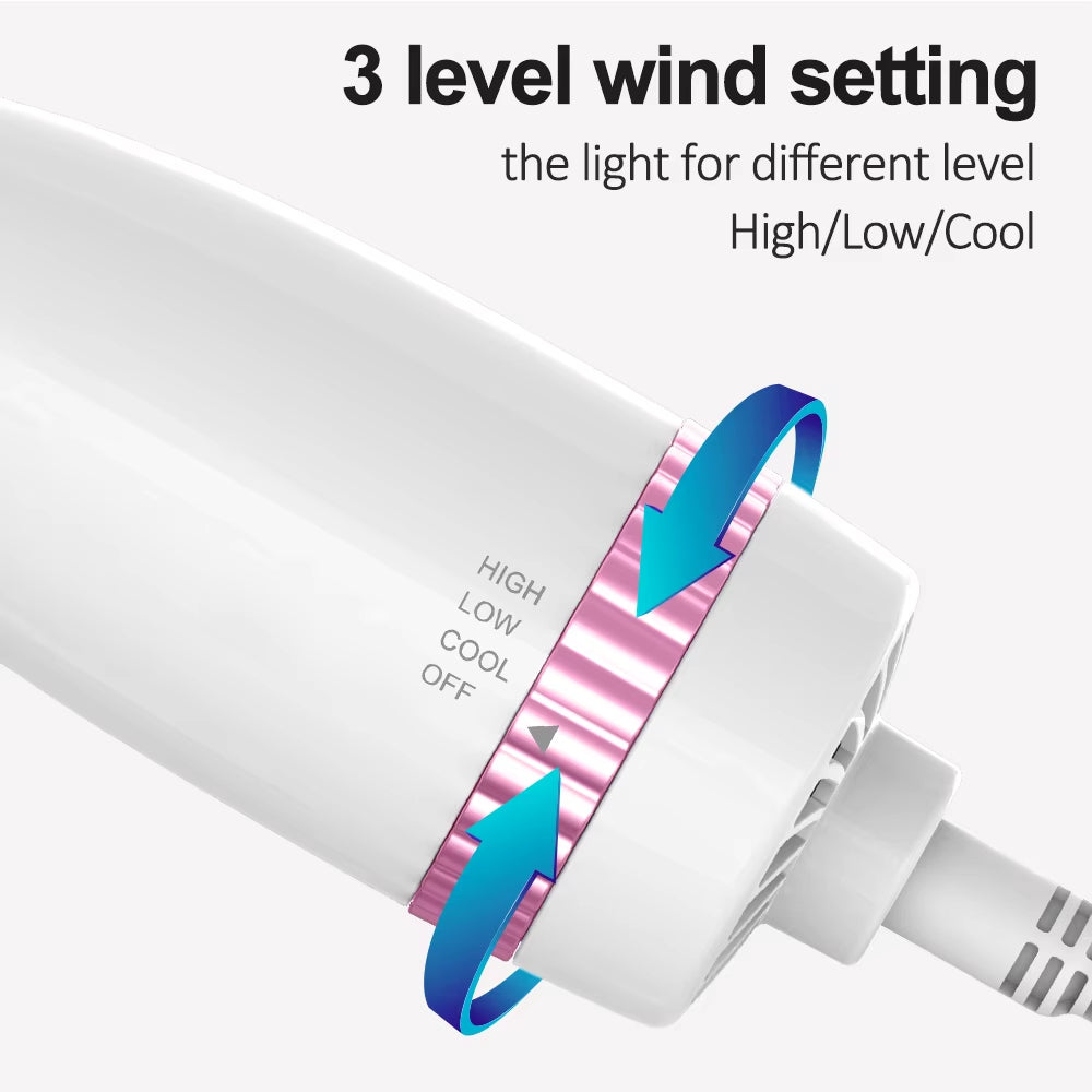 One-Step Ionic Hair Dryer Brush – Hot Air Styler for Drying, Straightening & Volumizing