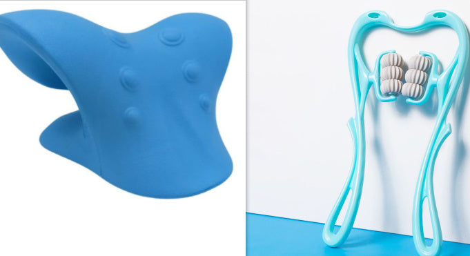 Six-Wheel Manual Neck Massager – Multifunctional Roller Tool for Pain Relief