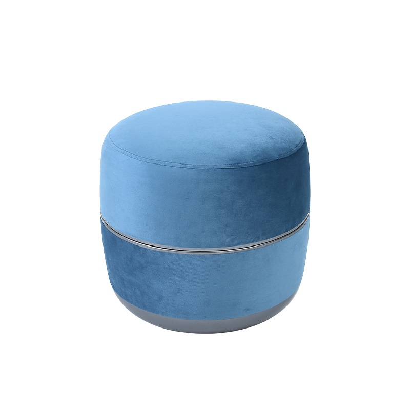 Lumafeet Footstool Round Pouf – Wireless Shiatsu Heating Foot & Leg Massager, Ottoman Vibrator Therapy Massage Machine