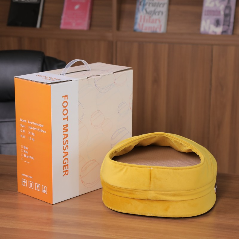 Lumafeet Wireless Shiatsu Foot Massager – Vibration & Roller Therapy for Blood Circulation & Relaxation