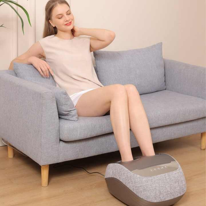 Lumafeet Electric Foot Massager High-Frequency Blood Circulation & Air Pressure Vibrating Massage Machine