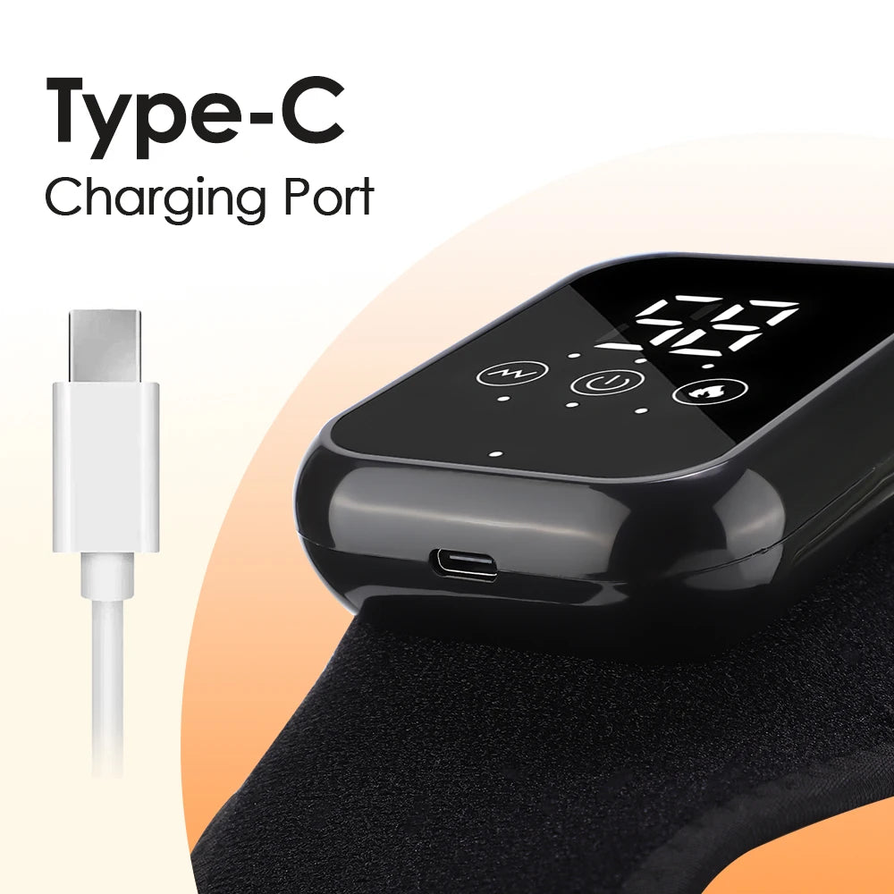 Ankle Brace With Adjustable Hot Compress Vibration Massage