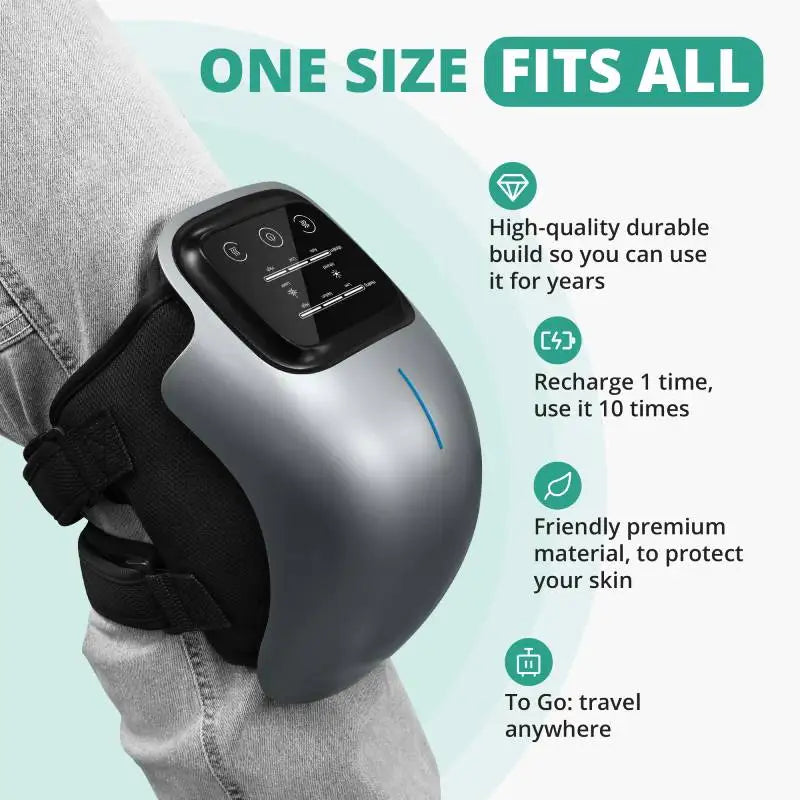 3 Heating Levels & 3 Vibration Modes Knee Massager