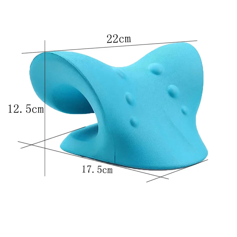 Cervical Spine Stretch Neck & Shoulder Relaxer - Traction Device & Massage Pillow