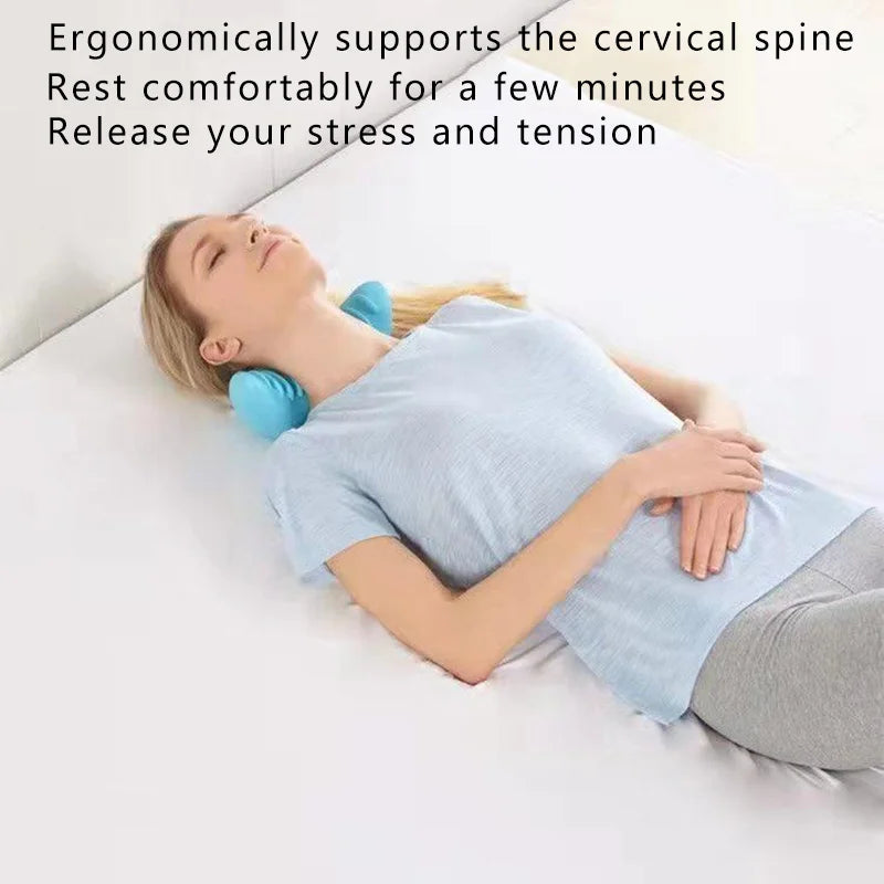 Cervical Spine Stretch Neck & Shoulder Relaxer - Traction Device & Massage Pillow