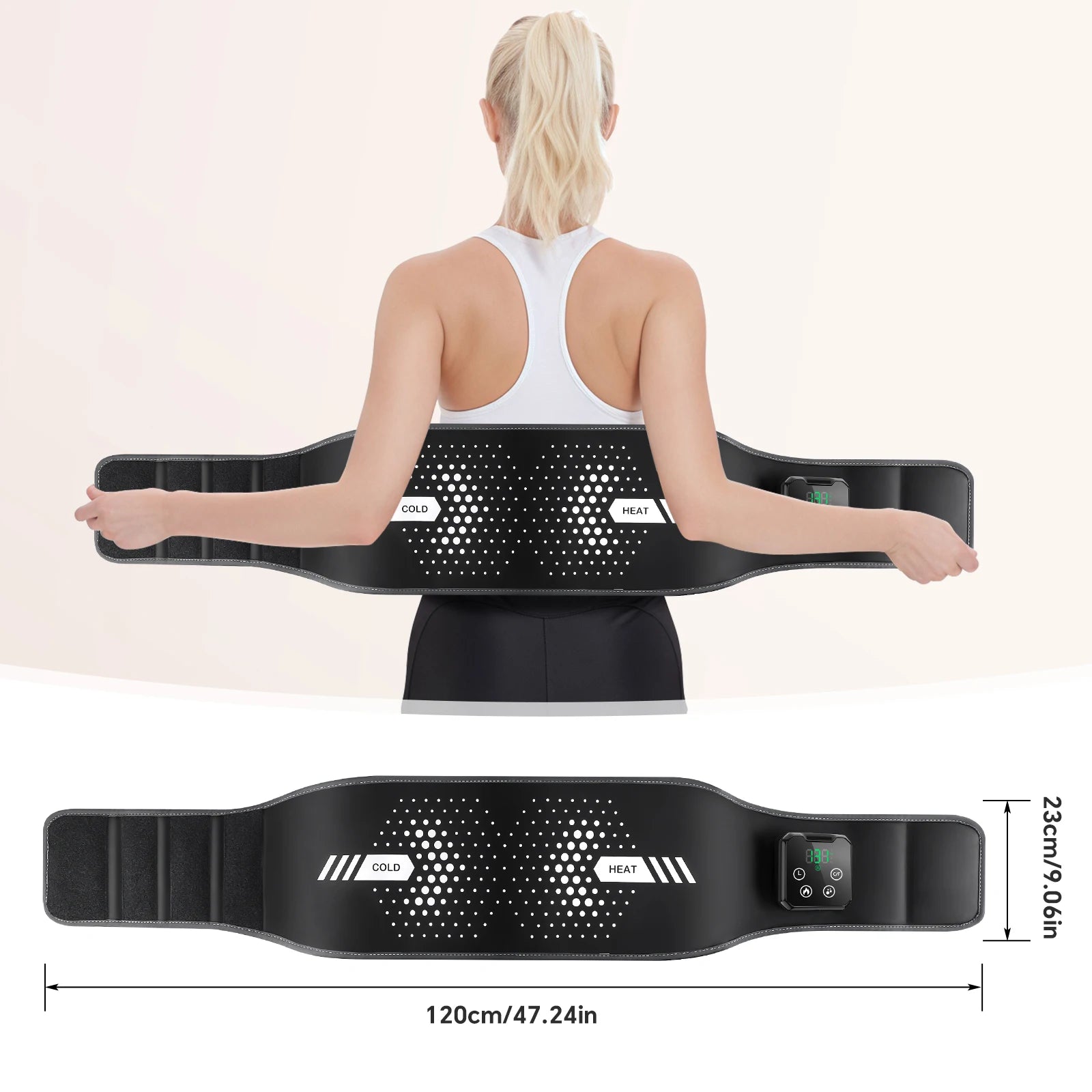 Heating and Ice Vibrator Waist Massage Belt