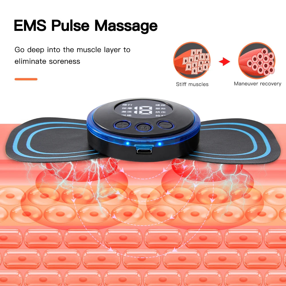 Neck Massager EMS Muscle Stimulator Electric Cervical Massage Patch