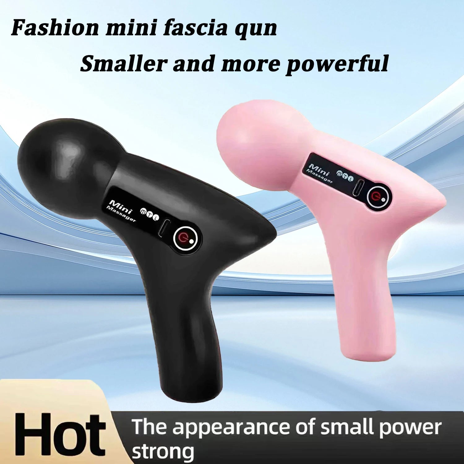 LCD Screen 6 Heads Mini Massage Gun
