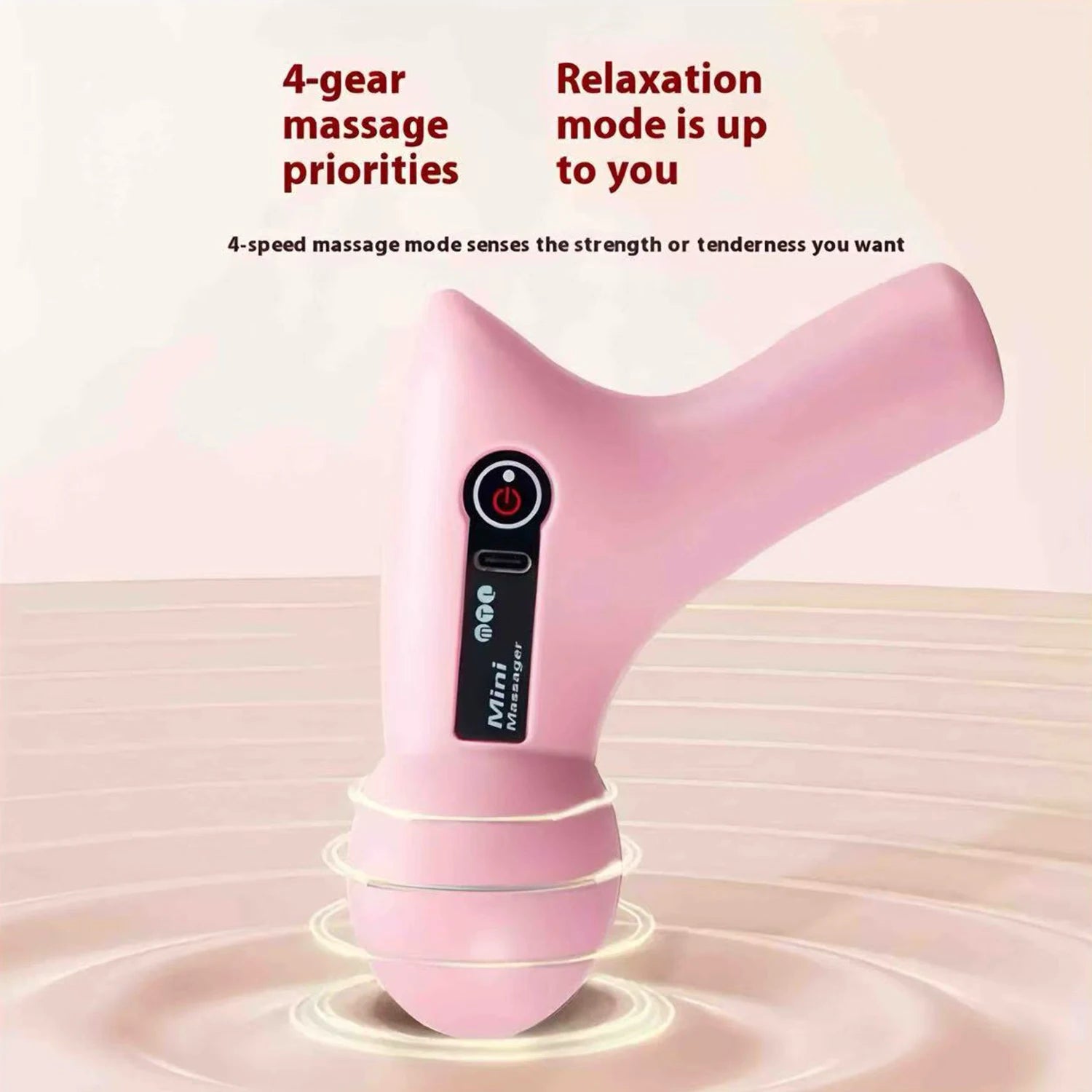 LCD Screen 6 Heads Mini Massage Gun