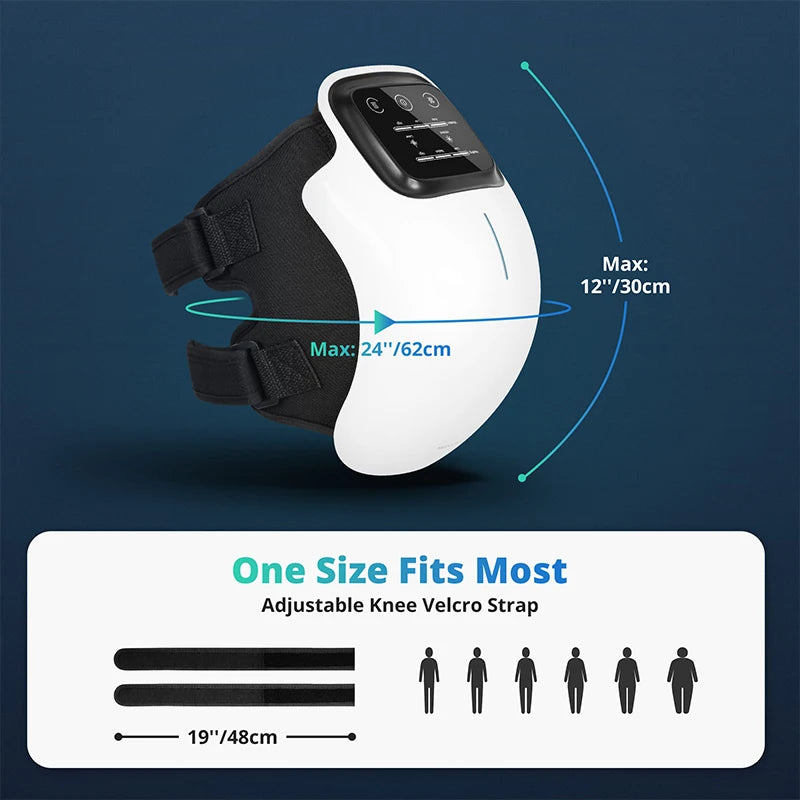 Electric Wireless Heating Massage Knee Pad