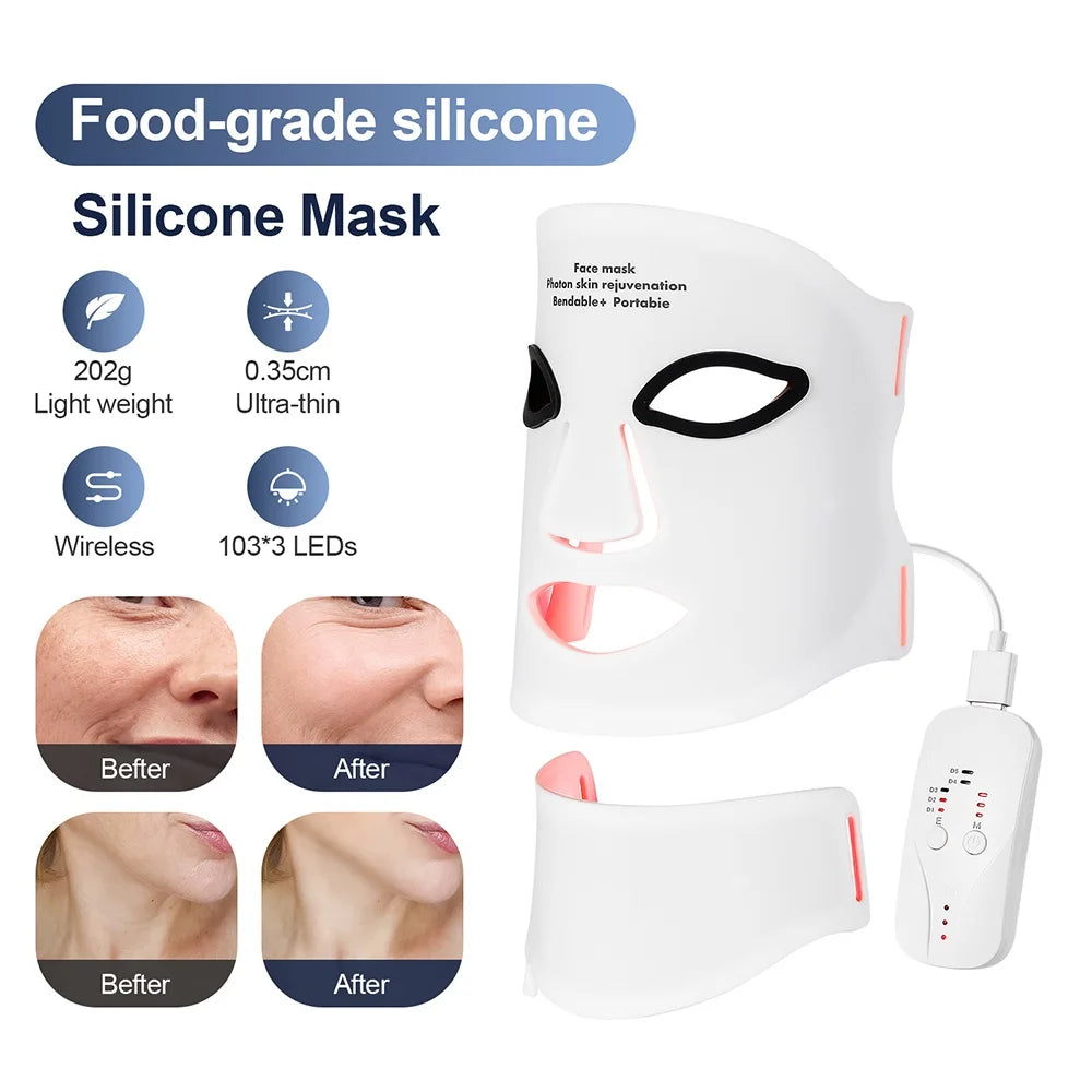 Wireless Red Light Therapy Mask