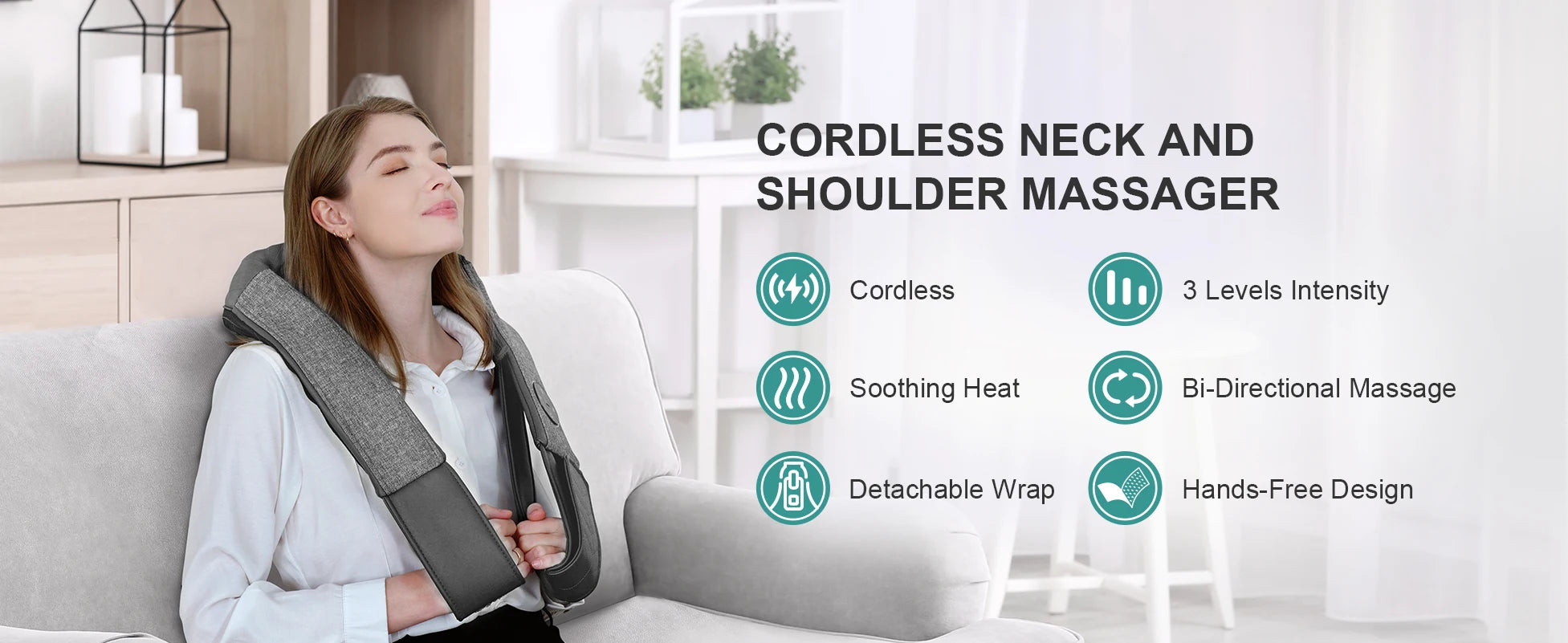 Cordless Deep Back Shoulder and Neck Massager