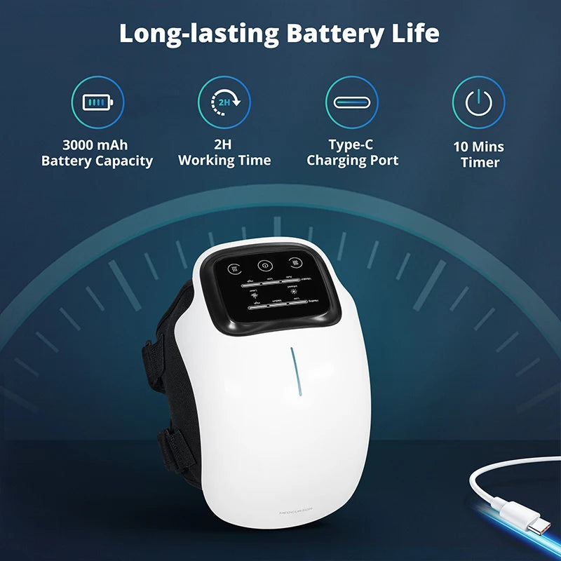 Electric Wireless Heating Massage Knee Pad