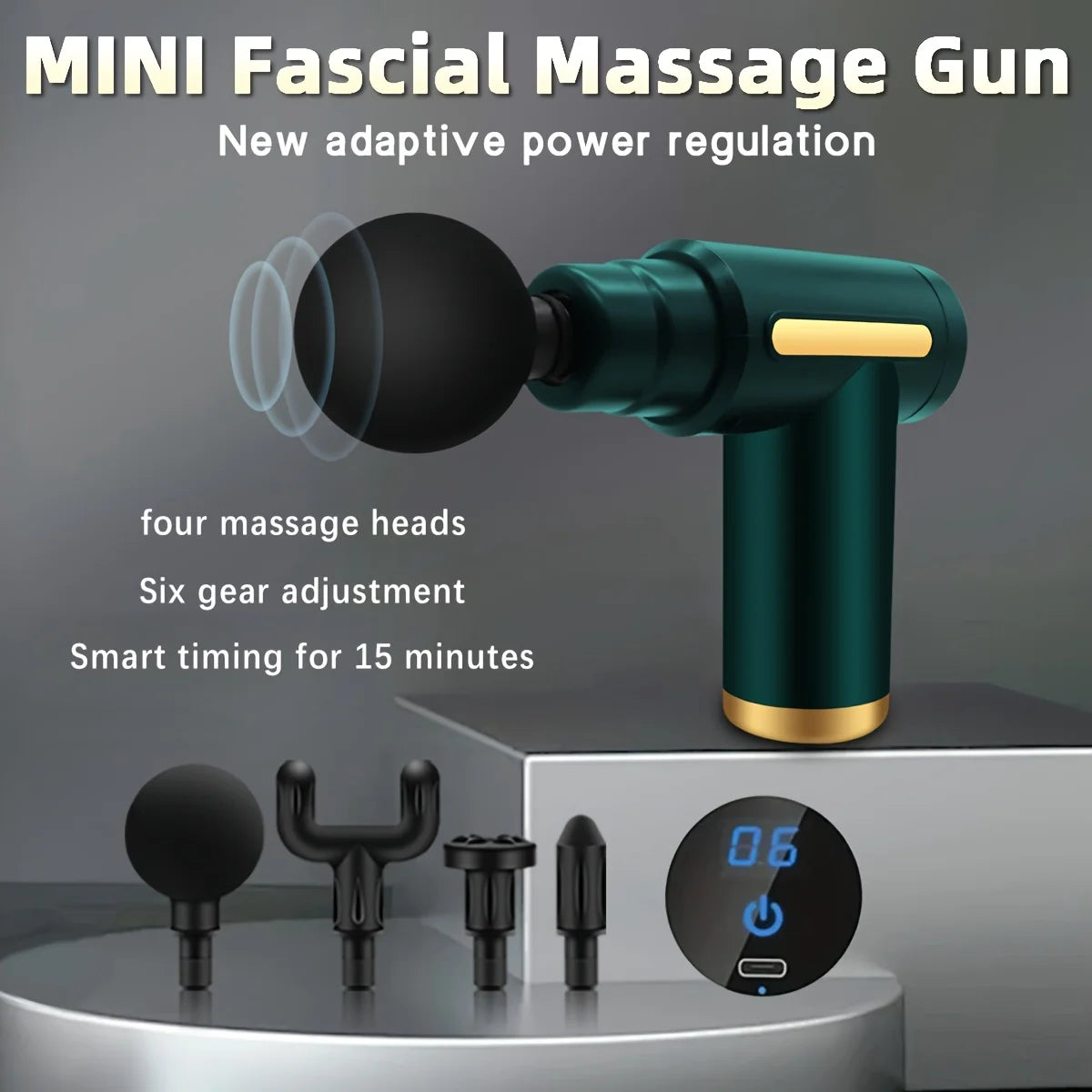 LED Display Mini Fascial Gun