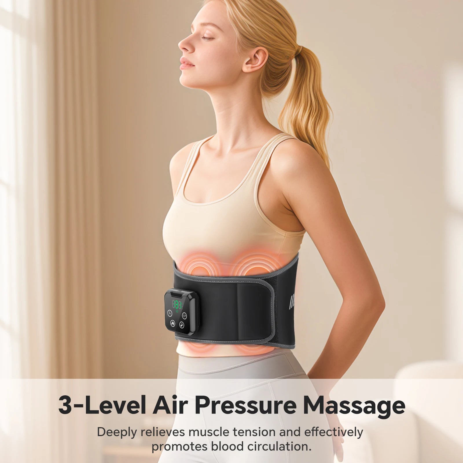 Heating and Ice Vibrator Waist Massage Belt