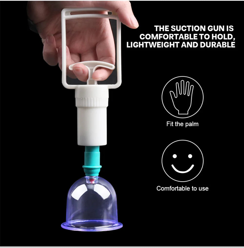 6Pcs Vacuum Cups Set With Pumping Gun