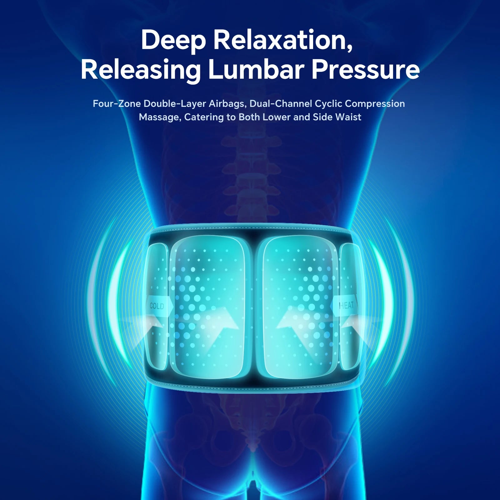 Heating and Ice Vibrator Waist Massage Belt