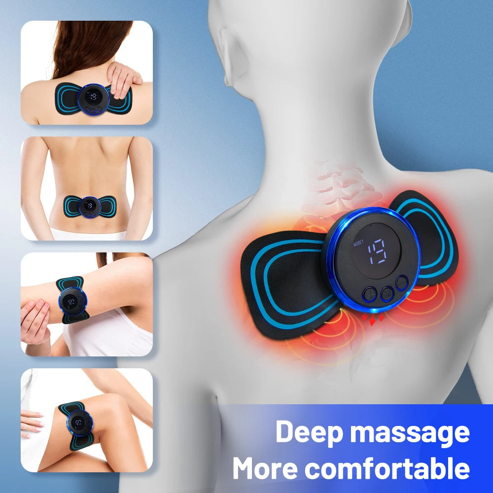 Neck Massager EMS Muscle Stimulator Electric Cervical Massage Patch