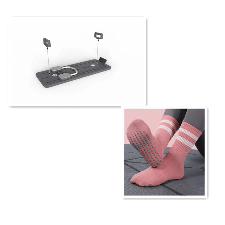 Multifunctional Fitness Board Flat Support Chest And Abdominal Muscle Equipment Household Abdominal Wheel