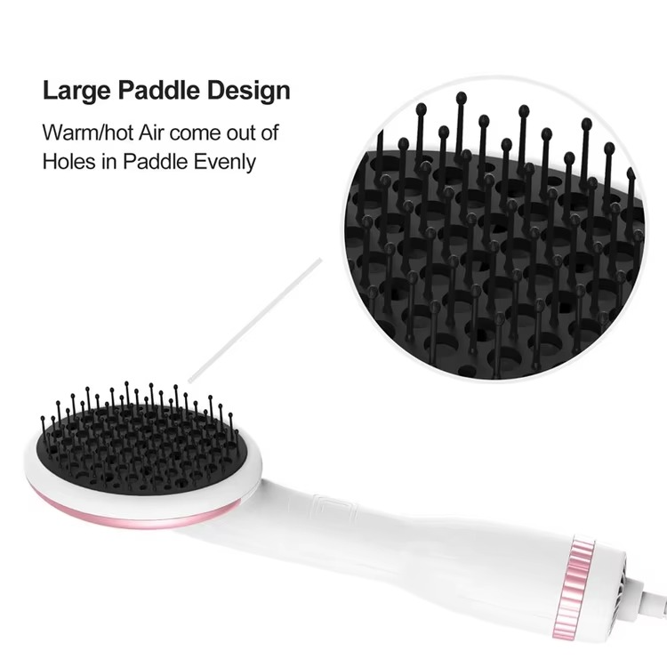One-Step Ionic Hair Dryer Brush – Hot Air Styler for Drying, Straightening & Volumizing