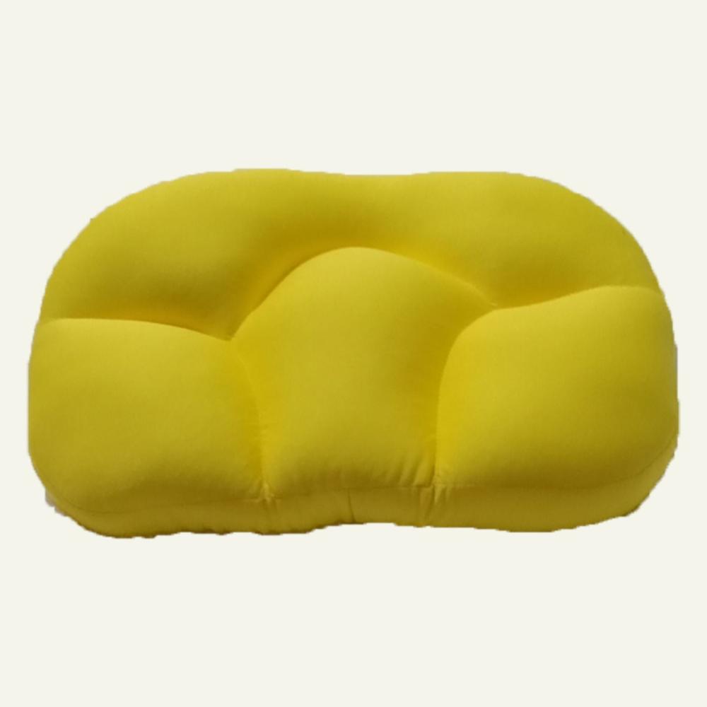 3D Egg Shape Sleeping Neck Pillow yellow color