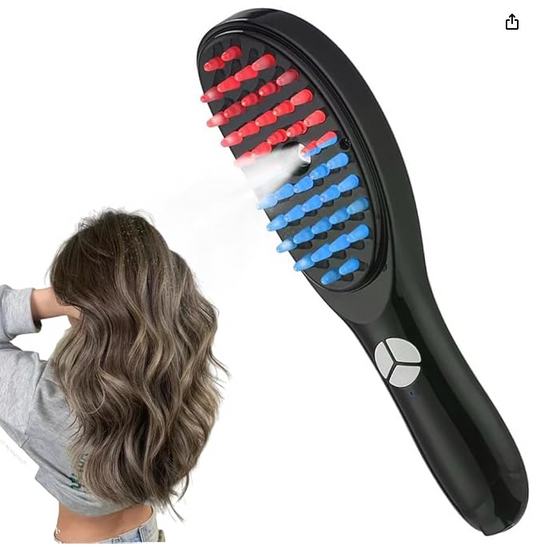 Vibrating Hair Care Red/Blue Light Spray Comb