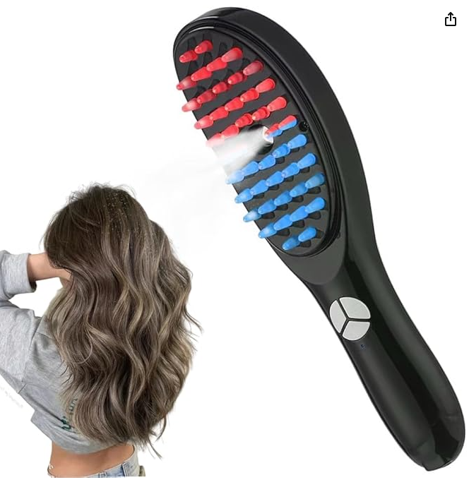 Vibrating Hair Care Red/Blue Light Spray Comb