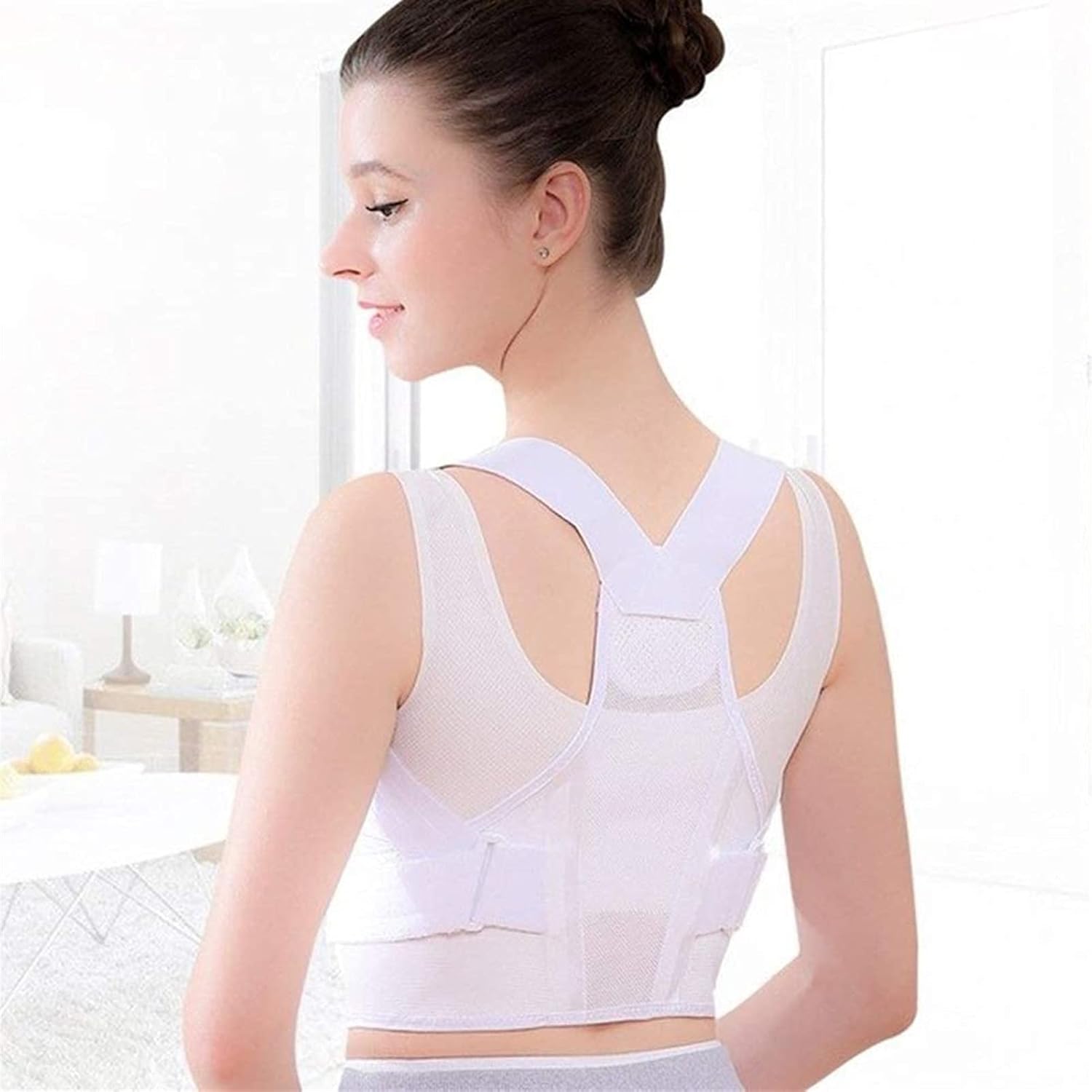 Adjustable Breathable Spine Support Brace – Posture Corrector for Men and Women