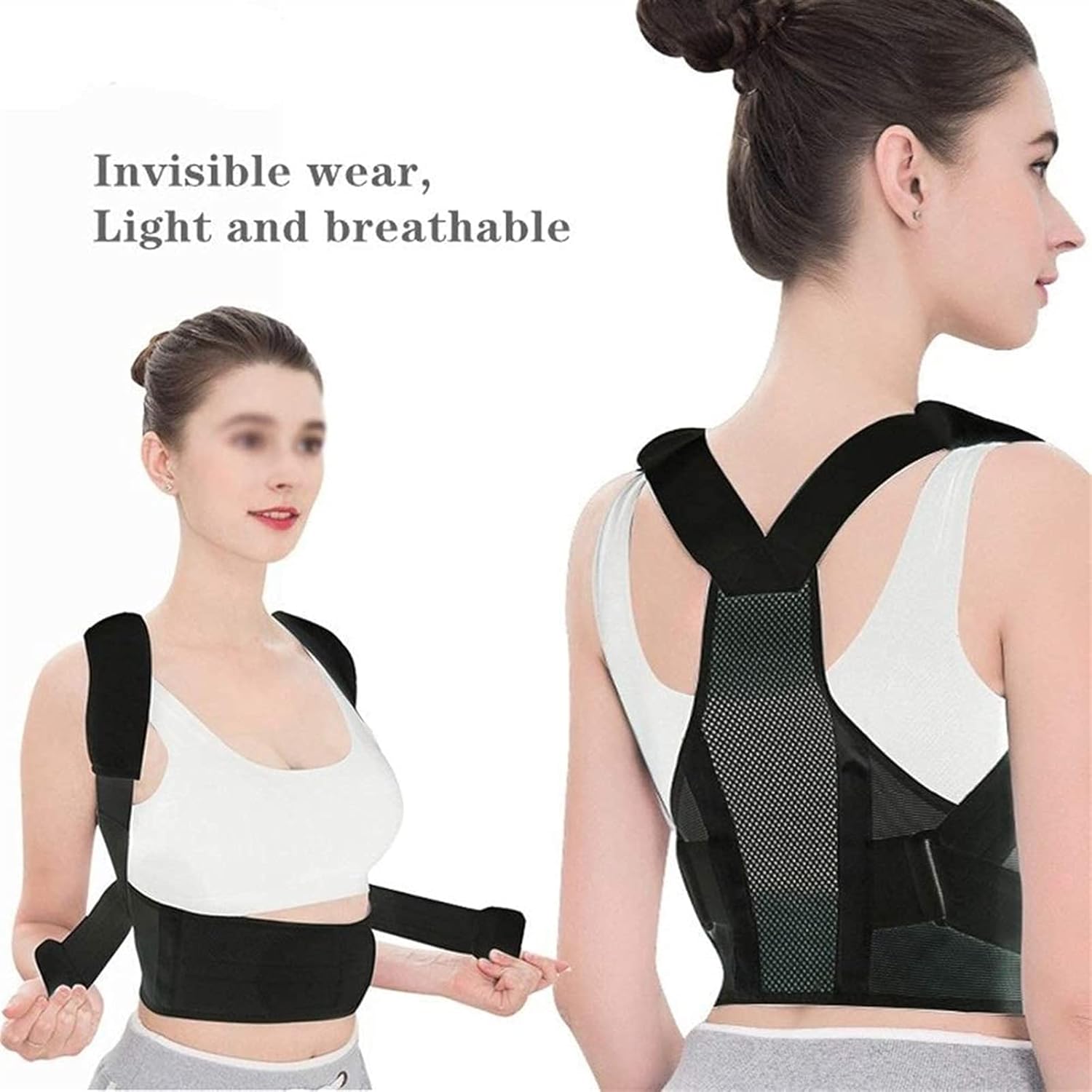 Adjustable Breathable Spine Support Brace – Posture Corrector for Men and Women