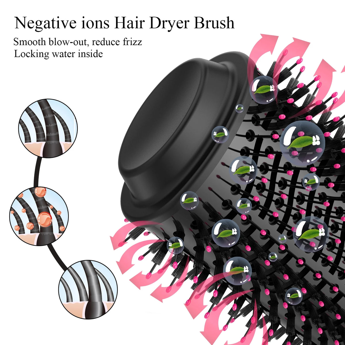 3-in-1 Automatic Hair Straightening Comb with Ions