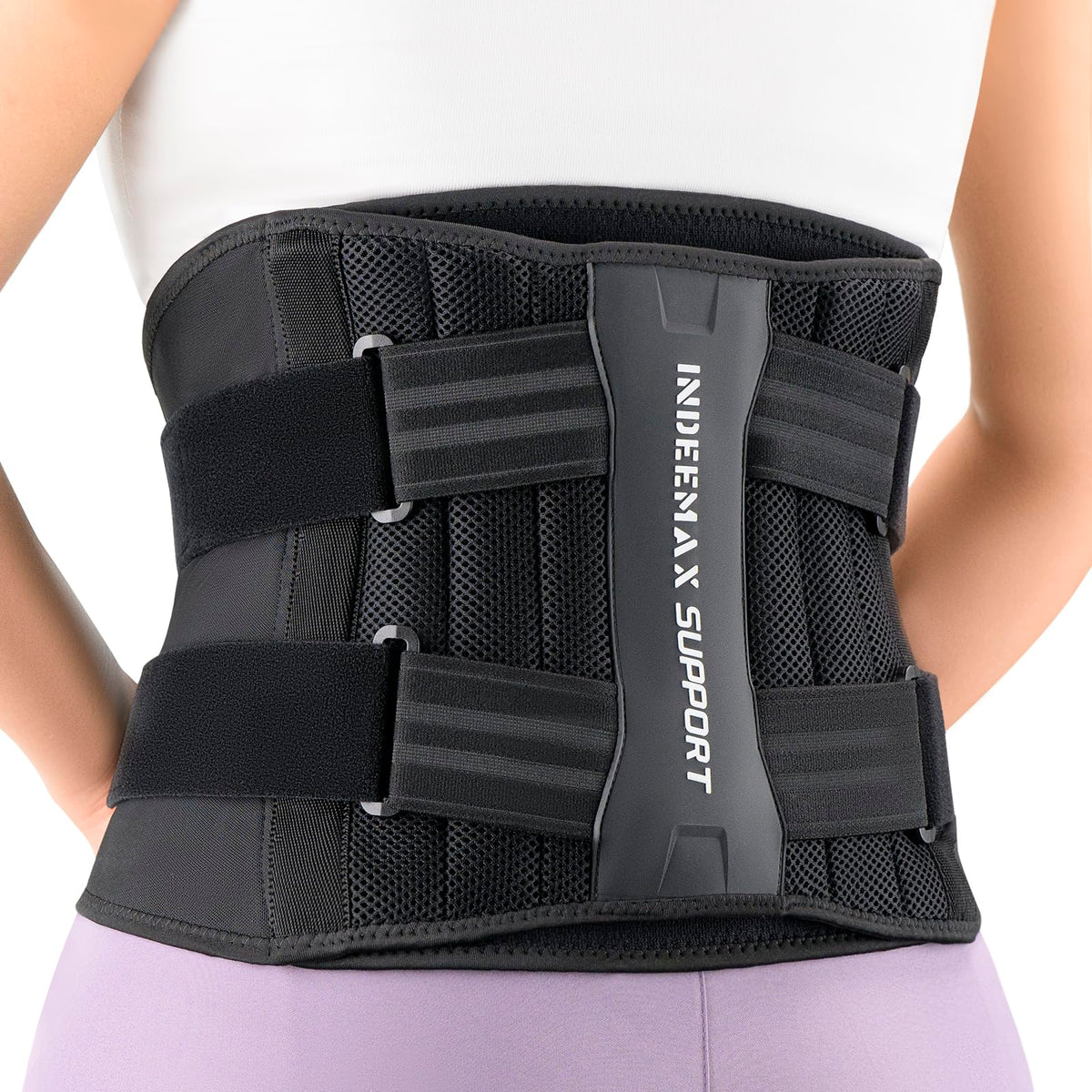 Back Brace for Lower Back Pain Women Men Back Support Brace with Bionic Support System Adjustable Lumbar Support Belt Breathable Mesh Design with Lumbar Pad for Herniated DiscSciaticaScoliosis L