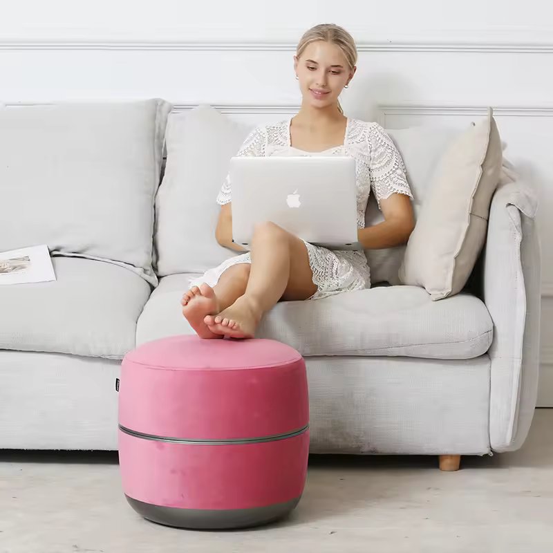 Lumafeet Q5 Cordless Foot Massager Ottoman – Rechargeable & Multifunctional
