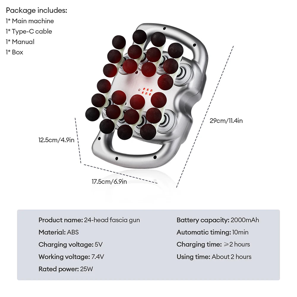 9 Modes Vibration Body Massage Gun