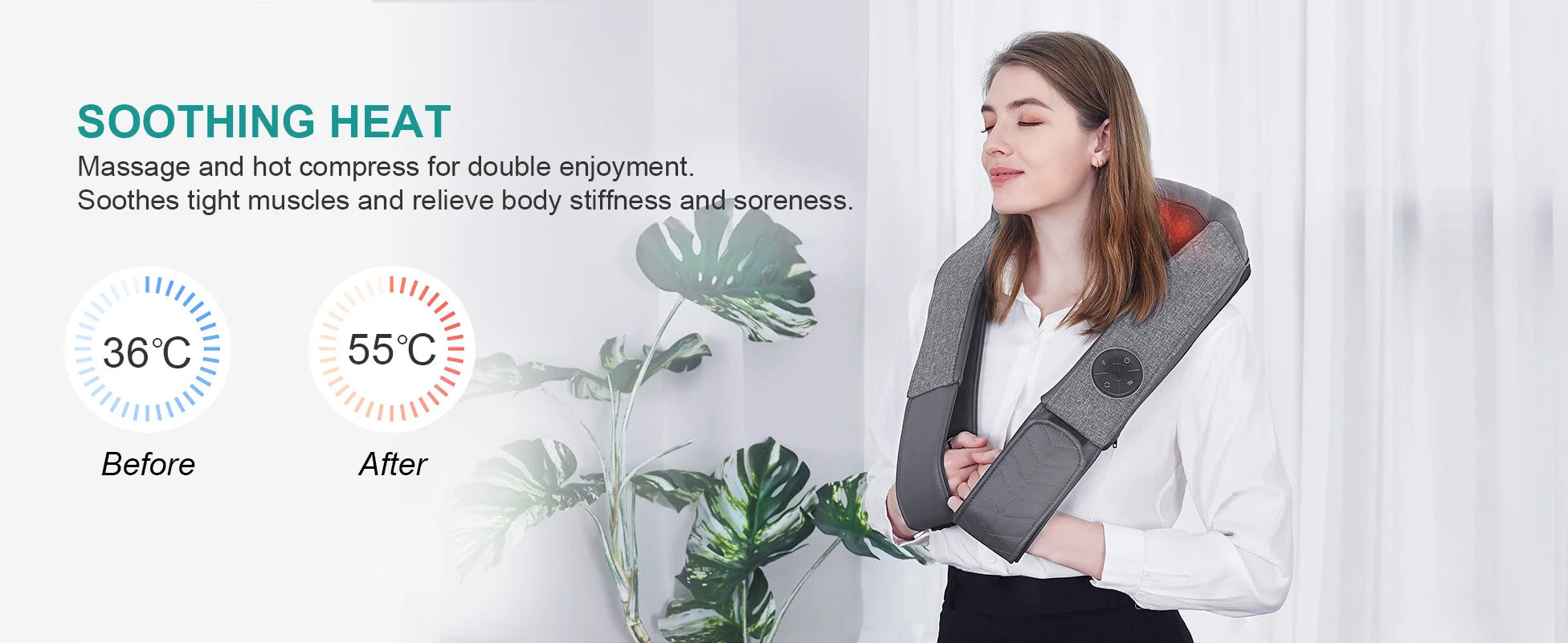 Cordless Deep Back Shoulder and Neck Massager