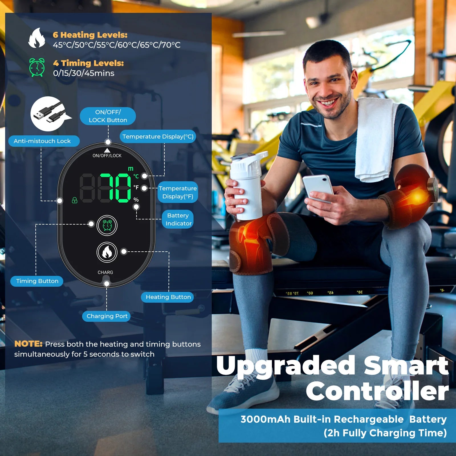 3 in 1 Heating Massager