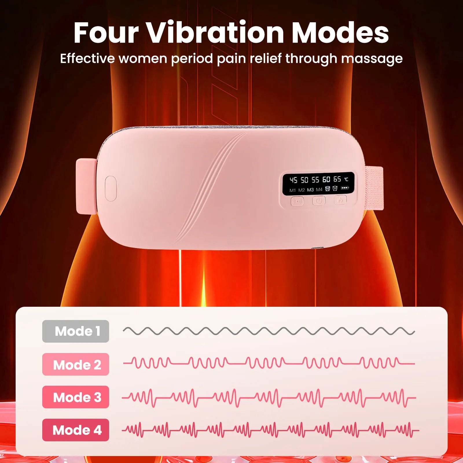 Rechargeable Menstrual Heating Pads Belt