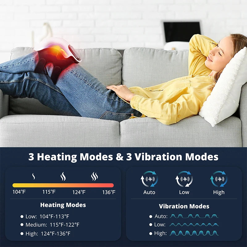 Electric Wireless  Heating Massage Knee Pad