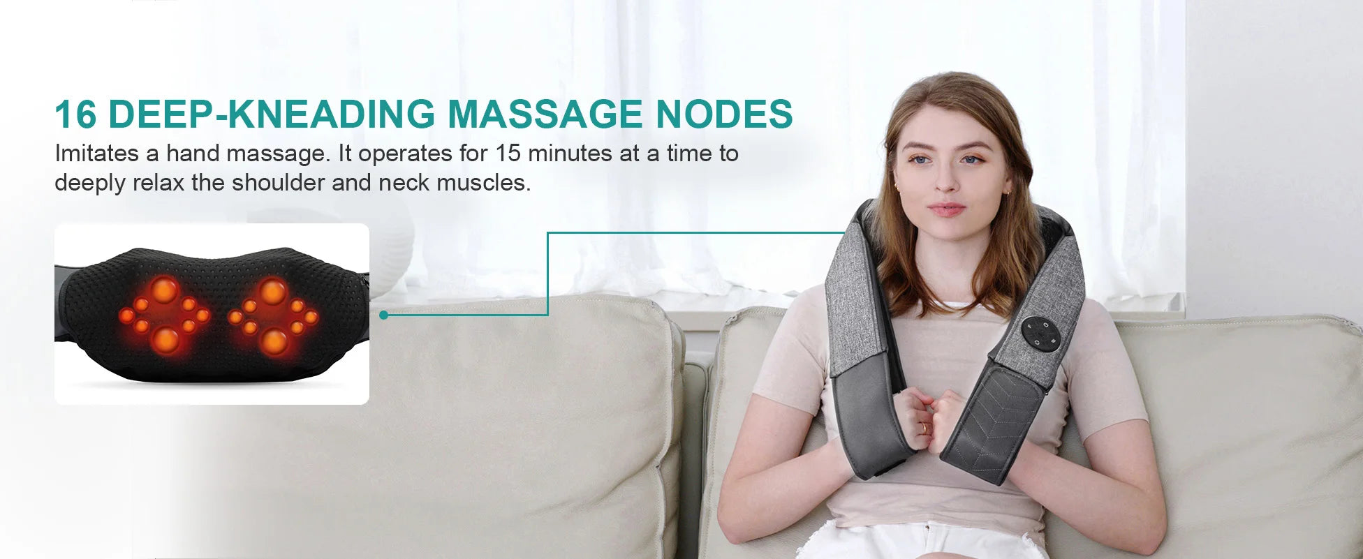 Cordless Deep Back Shoulder and Neck Massager