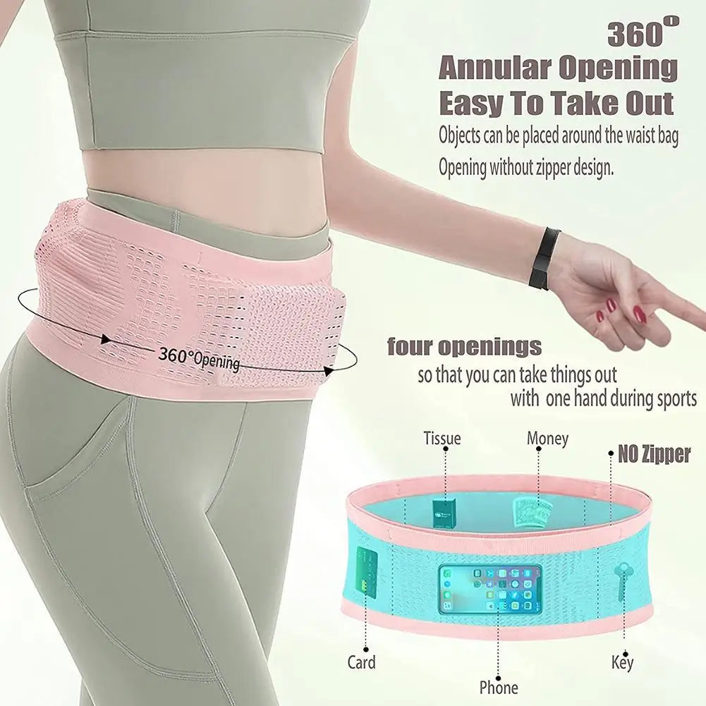 Seamless Invisible Running Waist Belt Bag