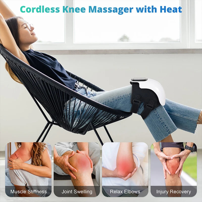 Electric Wireless  Heating Massage Knee Pad