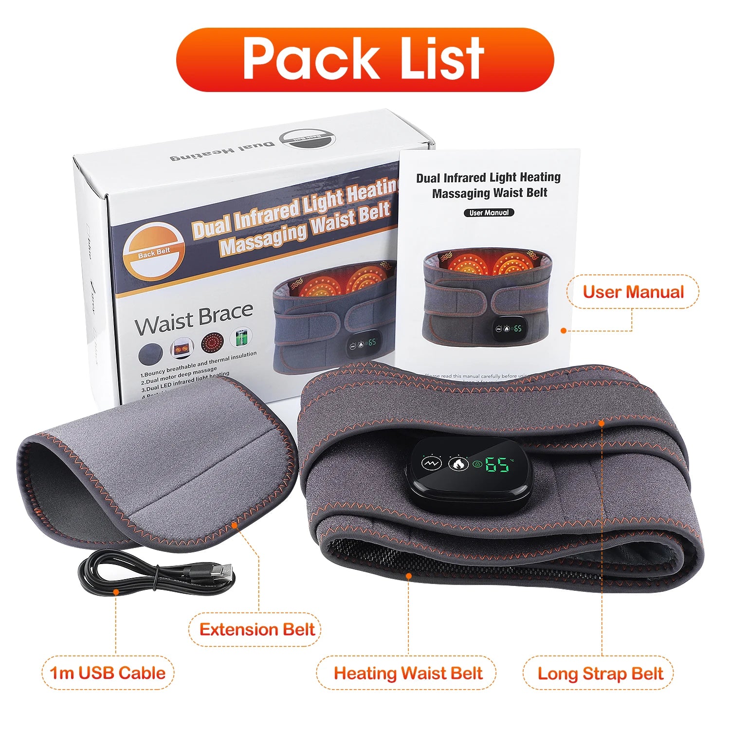 Vibration Massage Waist Belt