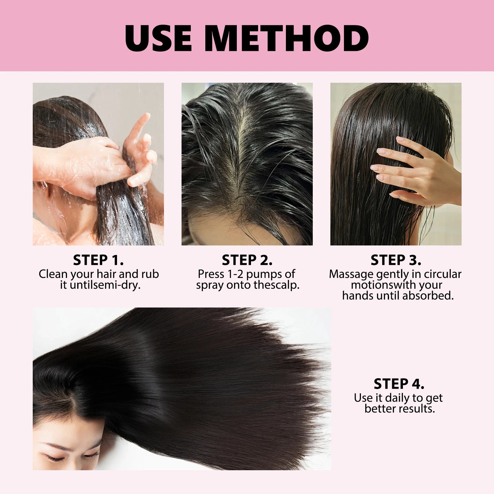 Moisturizes And Softens Hair Care Spray