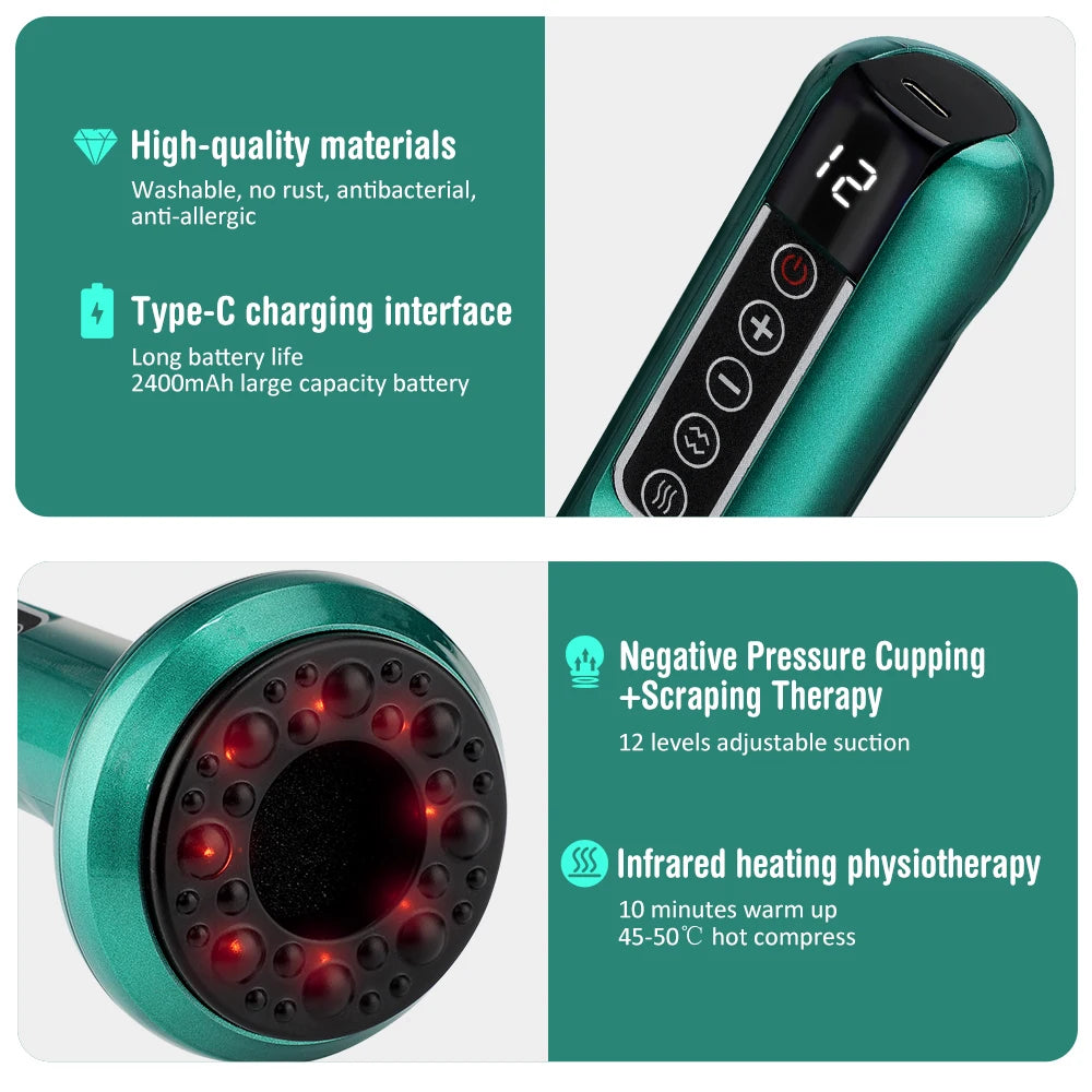 12 Levels Electric Cupping Device
