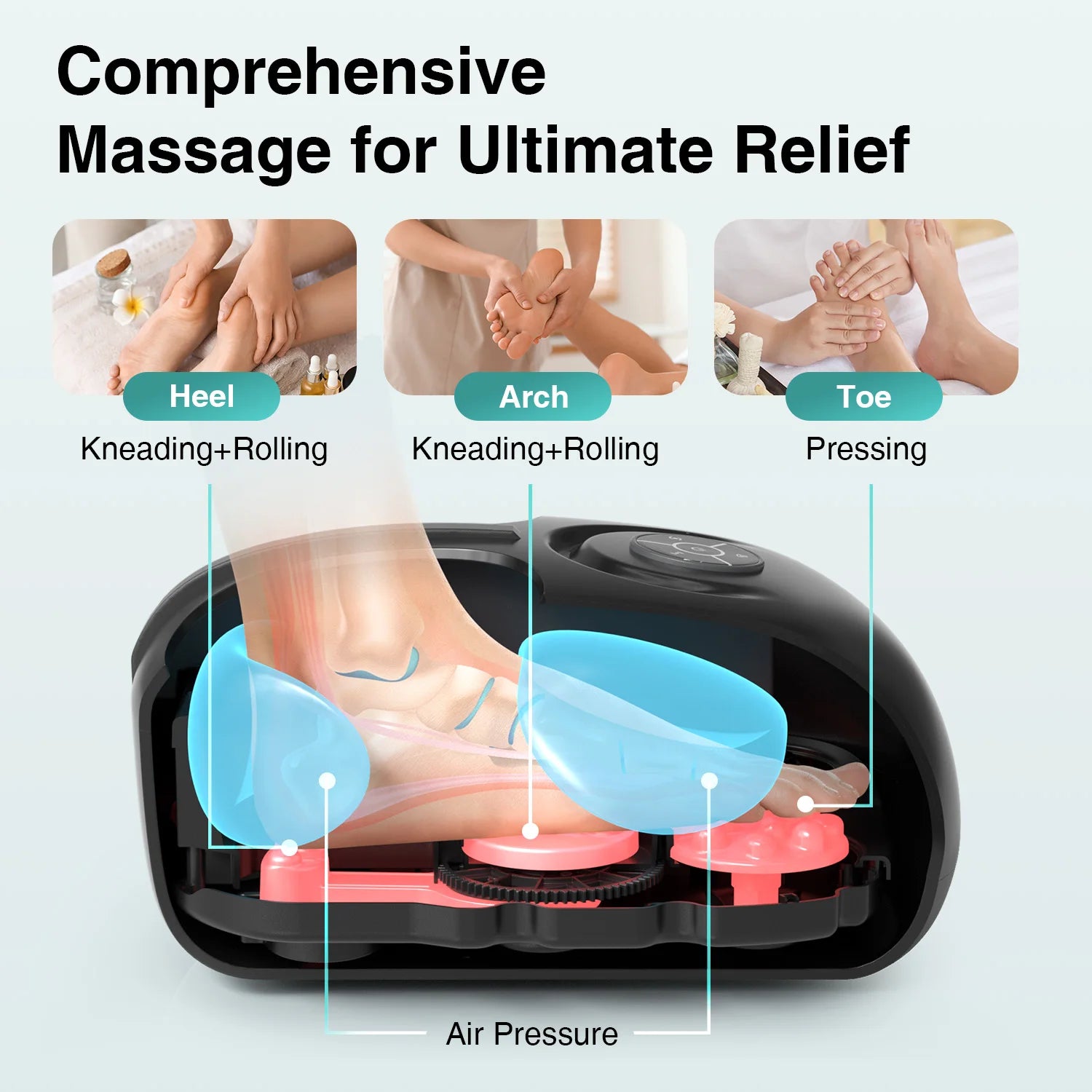 Foot Massager Roller Rhythmic Full Wrap Airbag