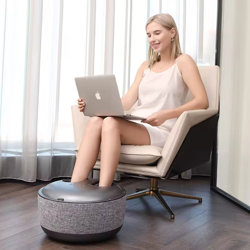 Lumafeet Q5 Cordless Foot Massager Ottoman – Rechargeable & Multifunctional