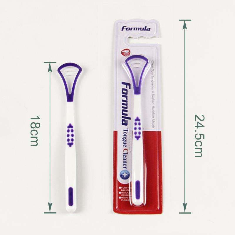 Tongue Cleaner Brush and Scraper size