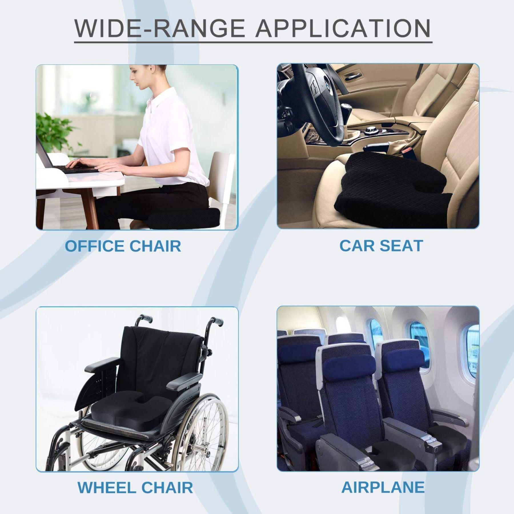 Large Seat Cushion for Office Chair, Car Seat , Wheelchair
